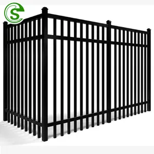 Galvanized Fences High Quality Powder Coated House Steel Garrison Fencing Metal Fence