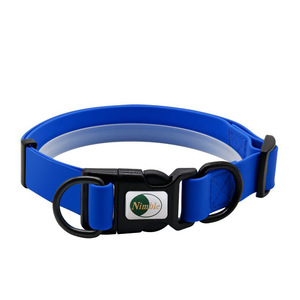 经典防水环保 PVC 狗项圈，带安全绳，适合中小型犬户外玩耍 - Product Image 4