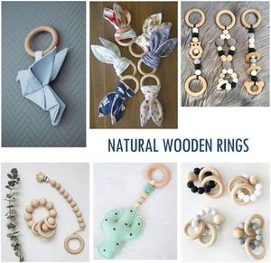 Unfinished Wooden <b>Rings</b> for Craft Nature Solid Wood <b>Rings</b> for DIY Crafts Without Paint for Pendant and Connectors Jewelry Making - Product Image 3