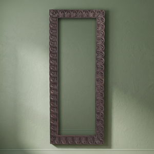 Traditional Wooden Carved <b>Rectangle</b> <b>Mirror</b> Frame <b>Wall</b> Mounted Home Use - Product Image 5