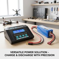 Chargeur-déchargeur intelligent EV-Peak C1-XR, 100W 10A, entrée AC & DC, 1-6S LiPo & LiHV pour batterie de drone FPV, modèle RC, hobby