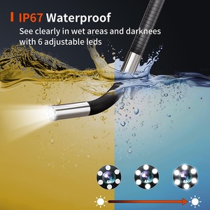 180 Degree 2 Ways Articulating Borescope Industrial Endoscope With 6mm Articulated Snake <strong>Camera</strong> With 8 Adjustable LED PQ321 - Product Image 5