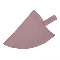 Nouveau Turban Femme Couleur Unie Personnalisé en Polyester, Voile Malaisien à Deux Boutons et Lacets, Burkini en Nylon Spandex