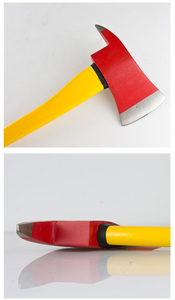 Hache de feu robuste en acier au carbone durable à long manche pour le sauvetage d'urgence et la lutte contre les incendies - Product Image 3