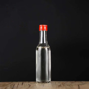 Custom Mini <strong>5cl</strong> 50ml Gin Round Glass <strong>Bottle</strong> for Whisky Spirit - Product Image 2