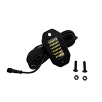 36 LED Rock Light Reinweiß Zinklegierung Atmungsaktives Rock- & Ecklicht IP68 12V Rock Light