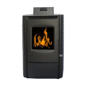 Heying Modieuze Kleine Energieverbruik, Veilige En Rookloze Indoor 6kw Pellet Oven