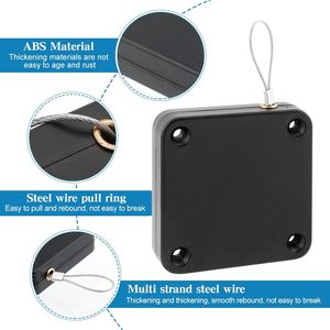 Wholesale Smart Home No Punching Automatic Closer Pull Cord Closers Adjustable Surface Door Stop <b>Bracket</b> Type - Product Image 6