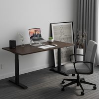 Cadre de bureau électrique réglable en hauteur ergonomique moderne en gros OEM/ODM, double moteur, table de jeu pour ordinateur de bureau debout