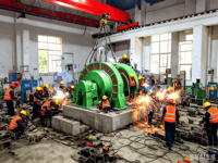 Generator Energi Bebas 150KW-2MV Turbin Pelton Hidro Sistem Roda Gila Baja untuk 50kw