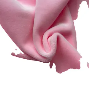 95 Polyester 5 spandex tissu haute extensible simple face polaire tissu maison oreiller peluche tissu
