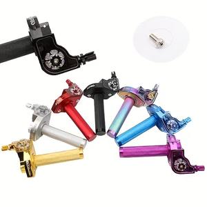 Poignée de guidon de moto usinée CNC en aluminium/argent à action rapide - Product Image 3