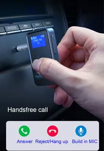 AGETUNR ตัวรับส่งสัญญาณบลูทูธ J40 V5.3,อะแดปเตอร์รับส่งสัญญาณเสียงในตัวไมค์3.5มม. สำหรับรถยนต์บ้านทีวีลำโพง - Product Image 5