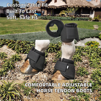 Bottes de protection pour sabots de cheval Rub International, modèle personnalisé, en tissu Oxford, confortables et ajustables pour l'équitation en extérieur