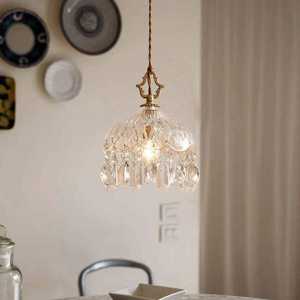 New Design Hanging Lamp European Bedroom <b>Led</b> Raindrop Chain <b>Small</b> Crystal Chandelier - Product Image 2