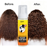 Mousse Coiffante Privée Marque Blanche à l'Huile d'Olive, Lot de Mousse Coiffante Brillante Non-Écaillante 7 OZ pour Cheveux Bouclés pour Femmes