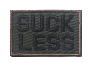 <span class=keywords><strong>Sac</strong></span> à Dos Tactique Bouteille DIY Lettre Patch SUCER MOINS Broderie Drôle Couleur Choix Tissu Étiquette <span class=keywords><strong>pour</strong></span> Voyage En Plein Air Veste <span class=keywords><strong>Sac</strong></span> - Product Image 6