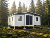 Maison conteneur extensible de 20 pieds avec toit à pignon, design moderne à plan ouvert, entièrement personnalisable