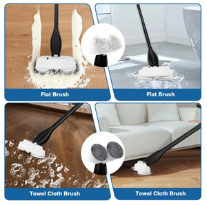 Vadrouille électrique sans fil avec double tête de brosse et réservoir d'eau pour vadrouille pour le nettoyage des carreaux de salle de bain - Product Image 4