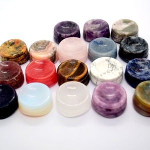 HZ Venta al por Mayor de Bases para Esferas de Gemas con Grabado Temático de Cristal Natural para Decoración del Hogar, Adorno Navideño, Base para Esfera de Piedra Preciosa Mini, Ángel - Product Image 3