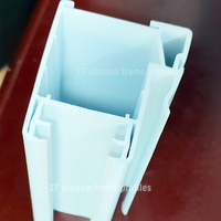 Profils de cadres de portes et fenêtres en PVC/UPVC écologiques personnalisés, design moderne, marque ZT Plastic, garantie 5 ans, usine de transformation