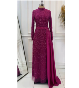 Purple Dress - Purple Engagement Dress - Elegant Design