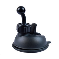 Support magnétique rotatif à 360 degrés pour téléphone portable, avec ventouse et tête sphérique de 17 mm, pour console centrale et bureau, fixation verticale
