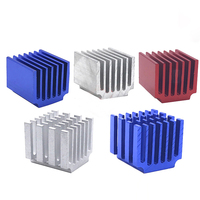 4PCS Kit de dissipateur thermique 40x40x20mm en aluminium pour refroidissement VRM GPU Stepper Driver 3D Printers Stepper Motor