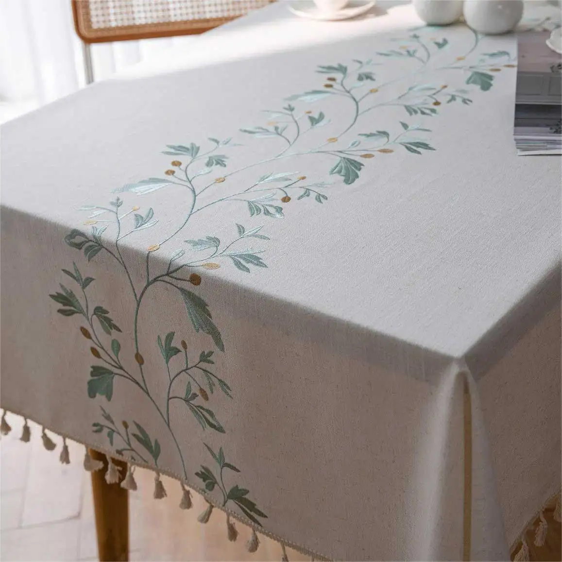 flowers embroidered tablecloths table cloths table linen home wedding hotel party indoor outdoor