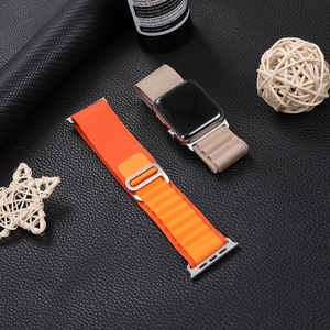 Correa de reloj deportivo blanca con lazo de nailon para Apple Watch Ultra 2 bandas 49mm banda para IWatch Series 10 9 8 7 38 40 41 42 44 45 46 mm - Product Image 5