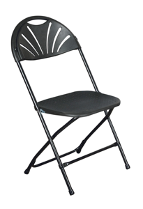 Silla plegable con respaldo de ventilador de comedor de plástico blanco portátil para actividades interiores y exteriores para deshierbe de jardín y comedor - Product Image 4