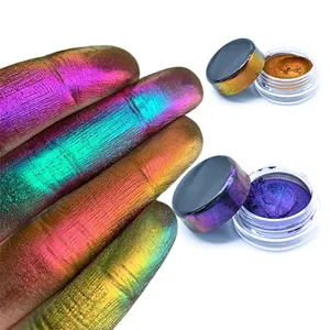 Venta al por mayor personalizable Colorshift camaleón pigmento cosmético en polvo CAMBIO DE Color pigmento en polvo