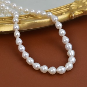 Perlas de Agua Dulce Naturales de 7mm, Forma de Gota de Agua, Sin Semillas, para Bisutería Artesanal - Product Image 2