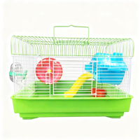 Cage en fil métallique pour hamster 33x23x23cm, petit habitat pour animaux de compagnie, pour hamsters syriens et nains, vente en gros