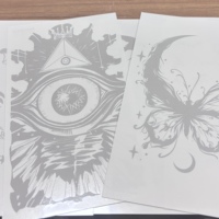 Stiker Tato Jagua Kustom Berbahan Dasar Tumbuhan untuk Festival dan Acara
