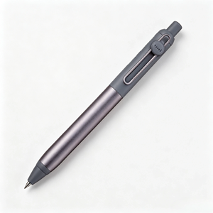 Uniball ZENTO Flow Series <b>Retractable</b> Ballpoint <b>Pen</b> 0.38/0.5mm Tip Black Ink School Office Use Multiple Sizes Matte Metal Colors - Product Image 4