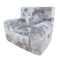 Meubles de salon fauteuil moderne canapé en mousse paresseux souple sac de canapé en mousse imprimé léopard