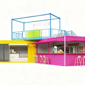 Moderna Casa Contenedor de Acero de Diseño Chino, Construcción Rápida, Caseta para <span class=keywords><strong>Mercado</strong></span> Nocturno Urbano y <span class=keywords><strong>Plaza</strong></span> Comercial - Product Image 1