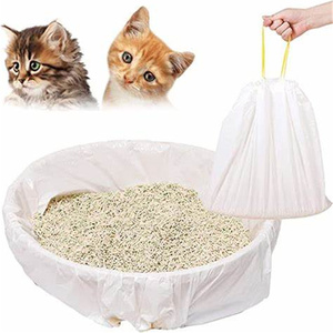 Fodere per lettiera per gatti con lacci, borse per lettiera per gatti spesse e grandi buste per giocattoli resistenti - Product Image 5
