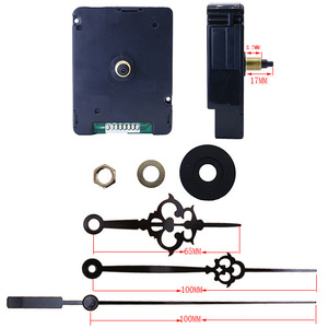 Mouvement d'<span class=keywords><strong>horloge</strong></span> à <span class=keywords><strong>quartz</strong></span> <span class=keywords><strong>radio</strong></span>-<span class=keywords><strong>piloté</strong></span> DCF77 77KHz à balayage silencieux, axe de 17 mm, kit d'aiguilles florales gothiques, pour <span class=keywords><strong>horloge</strong></span> murale DIY Europe, OEM ODM - Product Image 2