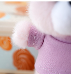 Lindo <span class=keywords><strong>Mini</strong></span> Llavero de Oso de Peluche Suave, Juguete de Peluche Kawaii con Camiseta con Lazo y Gafas, Colgante <span class=keywords><strong>para</strong></span> Llavero y Adorno <span class=keywords><strong>para</strong></span> Bolso - Product Image 5