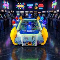 Machine de jeu d'arcade de pêche pour six enfants, avec support en anglais, à monnayeur, ensemble d'équipement de parc d'attractions