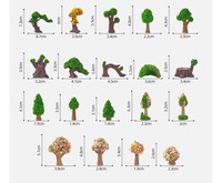 Petit arbre de simulation bonsaï Micro paysage 3D Miniature décoration bricolage accessoires de jardin