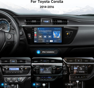 Radio de Coche <span class=keywords><strong>Dasaita</strong></span> de 10.2 Pulgadas con Android 13, Pantalla Táctil GPS, Navegación, 64 GB de ROM, Audio y Video para Toyota Corolla 11ª Generación 2014-2016 - Product Image 2