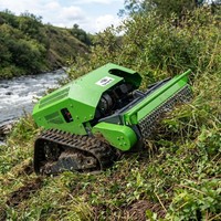 Tondeuse à gazon robotisée SK RC à chenilles de 800 mm, moteur essence 4 temps 18 CV, pour pentes raides et vergers, vente directe usine