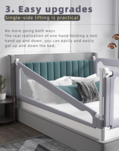 Có Thể Điều Chỉnh Chiều Dài Có Thể Gập Lại Giường Đường Sắt Bảo Vệ Cho Đôi Đầy Đủ Nữ Hoàng Kích Thước Xách Tay Toddler Giường Đường Ray & Đường Sắt Bảo Vệ Cho Du Lịch Sử Dụng - Product Image 4