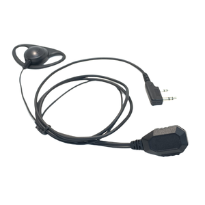 HONGYIN D-Shape Ear Hook K Plug <strong>Two</strong>-<strong>Way</strong> for <strong>Radio</strong> <strong>Headset</strong> <strong>with</strong> <strong>Mic</strong> for Walkie Talkie - Product Image 2