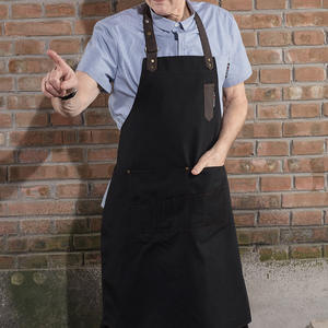 CHECKEDOUT Top cameriere Chef tela regolabile bavaglino grembiule con 2 tasche di alta qualità uniforme da <span class=keywords><strong>cucina</strong></span> - Product Image 3