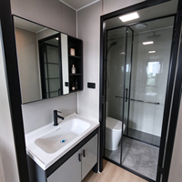 Villa modulaire extensible de luxe sur mesure, maison préfabriquée en acier à économie d'énergie pour les vacances, le camping et l'usage résidentiel