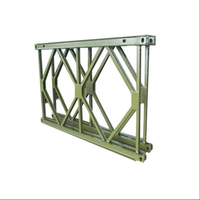 Vente directe d'usine de ponts Bailey à double pont en acier, structure facile à installer